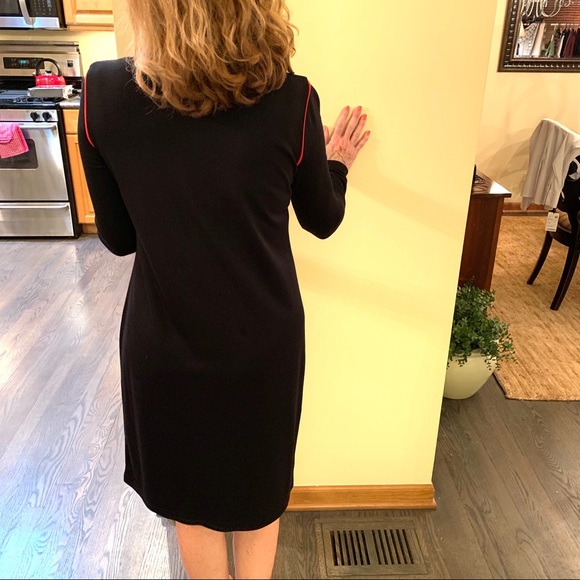 NWT, WORTH NY, A-line dress with piping - Picture 2 of 4